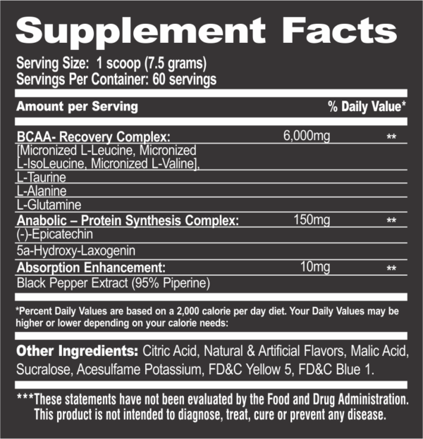 KILLER LABZ BRUTE BCAA 60 SERV - Image 2