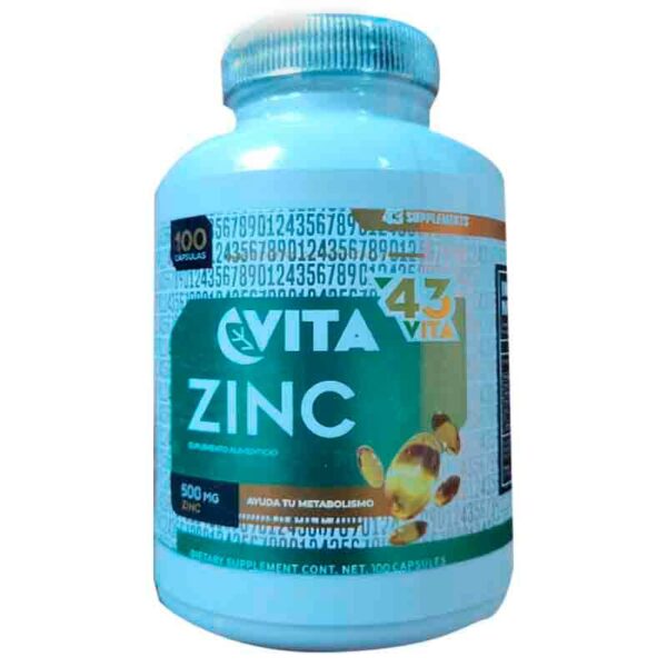 43 SUPPLEMENTS ZINC 100 CAPS