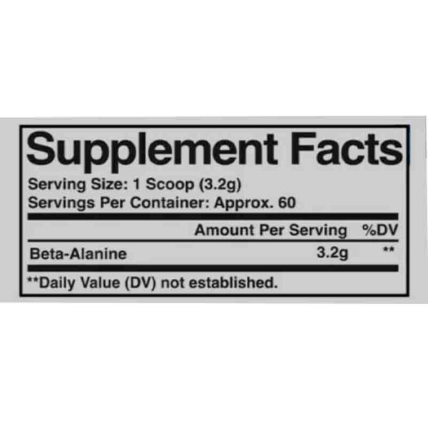 EVOGEN NUTRITION BETA ALANINE 60 SERV - Image 2