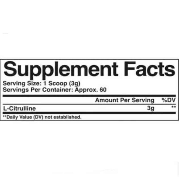 EVOGEN NUTRITION L-CITRULLINE SUPLEMENTO PRE-ENTRENO VASO DILATADOR 60 SERV - Image 2