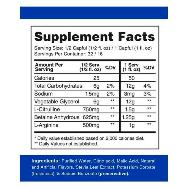 GASPARI PROVEN PUMP PRE-ENTRENO LIQUIDO SIN ESTIMULANTES 32 SERV - Image 2