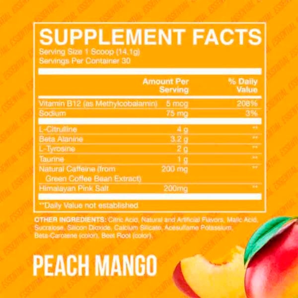 OXIDO NITRICO RAW NUTRITION CBUM ESSENTIAL PRE-WORKOUT 60 SERV - Image 2