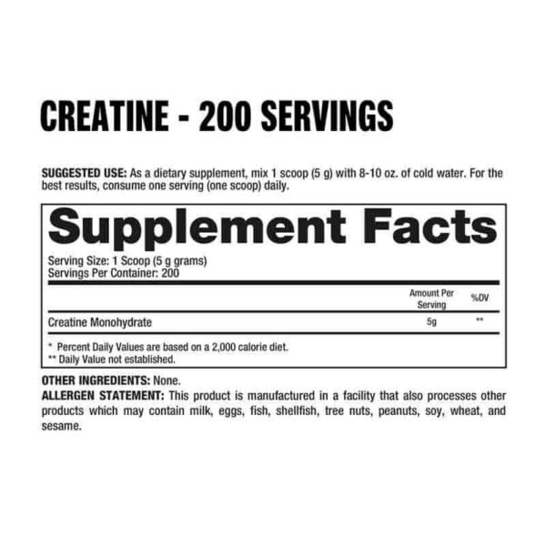 DRAGON PHARMA CREATINA MONOHIDRATADA 1KG - Image 2