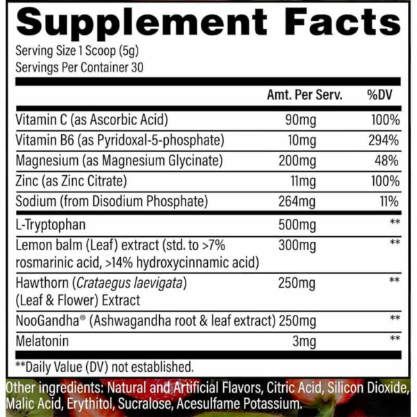 RAW SLEEP COMPLETE FORMULA 30 SERV - Image 2