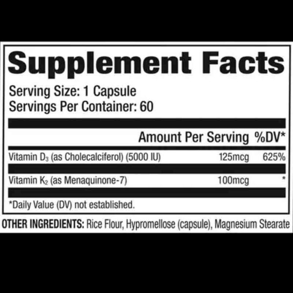 GAT SPORT VITAMINA D3 + K2 60 CAPS - Image 2